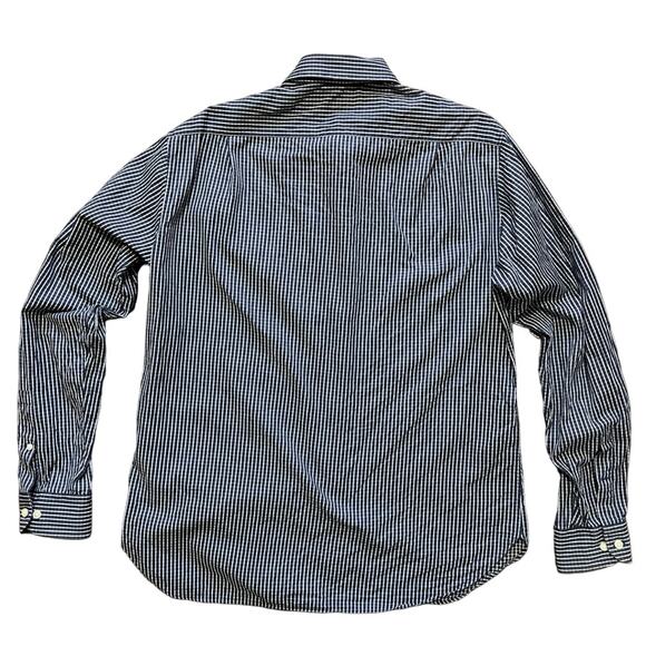 MICHAEL KORS Micro Plaid Button Front Shirt  Long sleeve Lightweight  SZ L - Picture 5 of 10